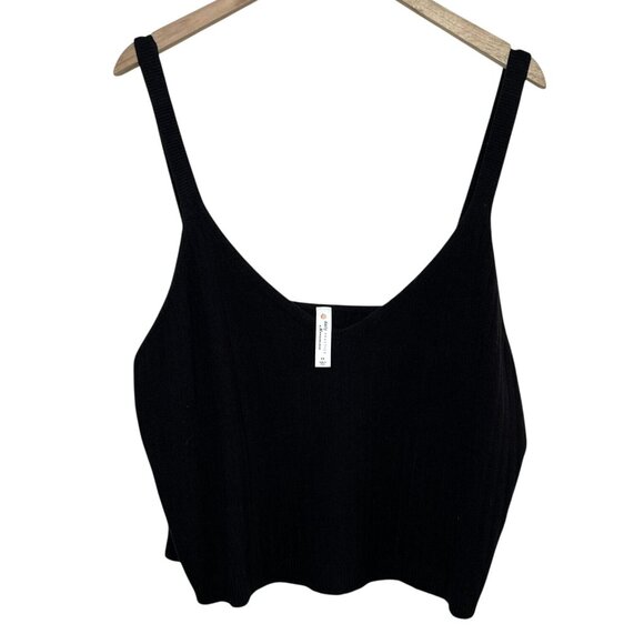 Daily Practice by Anthropology plus size Black V-Neck Ribbed Tank Top 3X - Picture 1 of 11